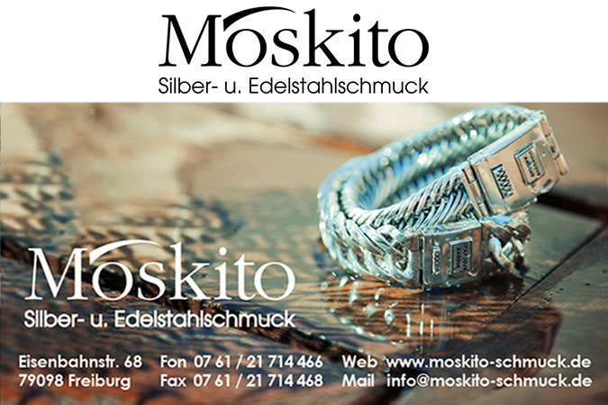Moskito Silber- und Edelstahlschmuck  Printprodukte